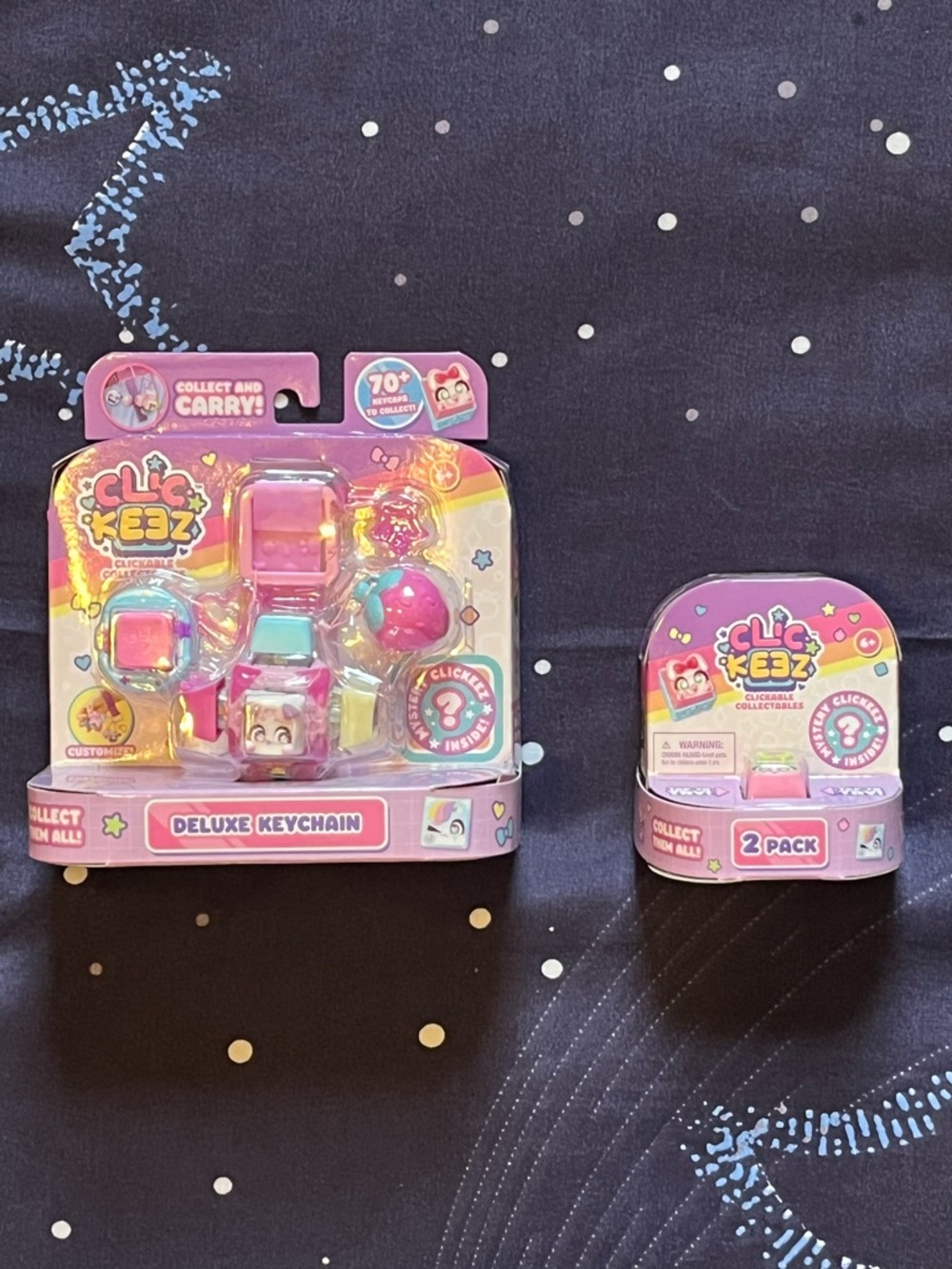 NWT Goliath Clickeez Deluxe Keychain & additional 2 pack